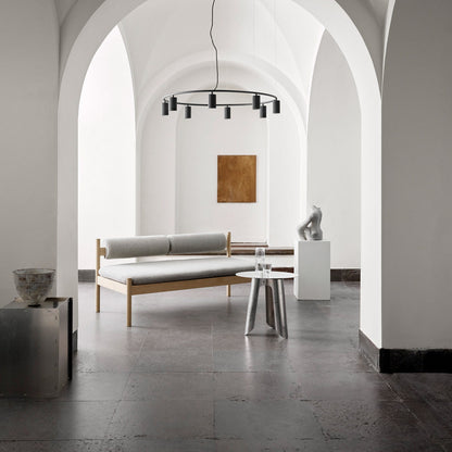 Donna Circle Pendant Light in living room.