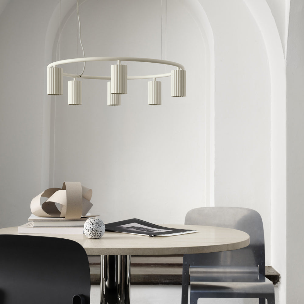 Donna Circle Pendant Light in living room.