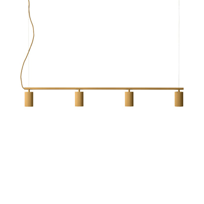 Donna Linear Pendant Light in Autumn Leaves.