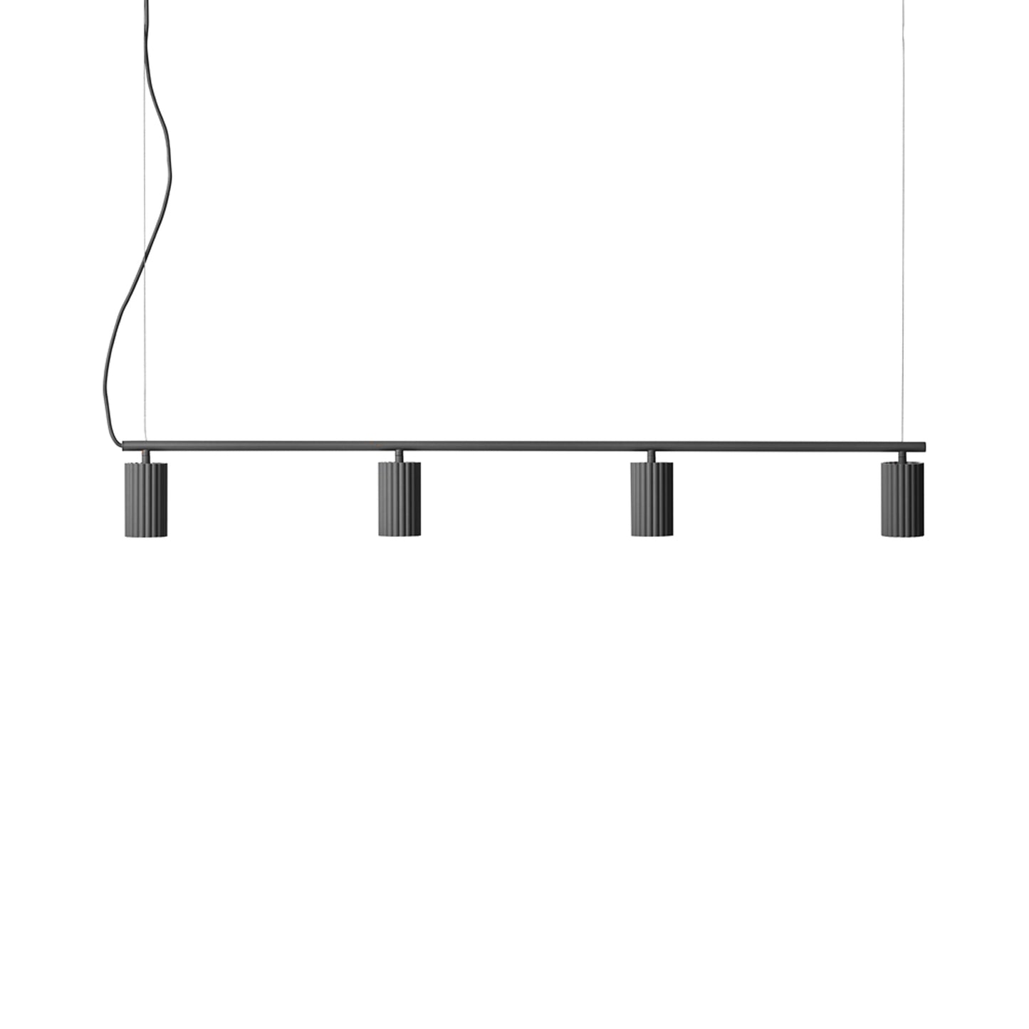 Donna Linear Pendant Light in Black Ink.
