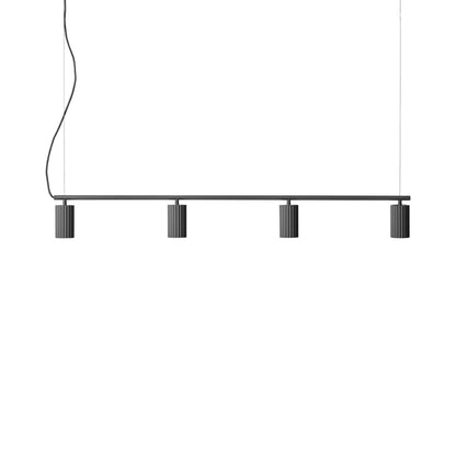 Donna Linear Pendant Light in Black Ink.