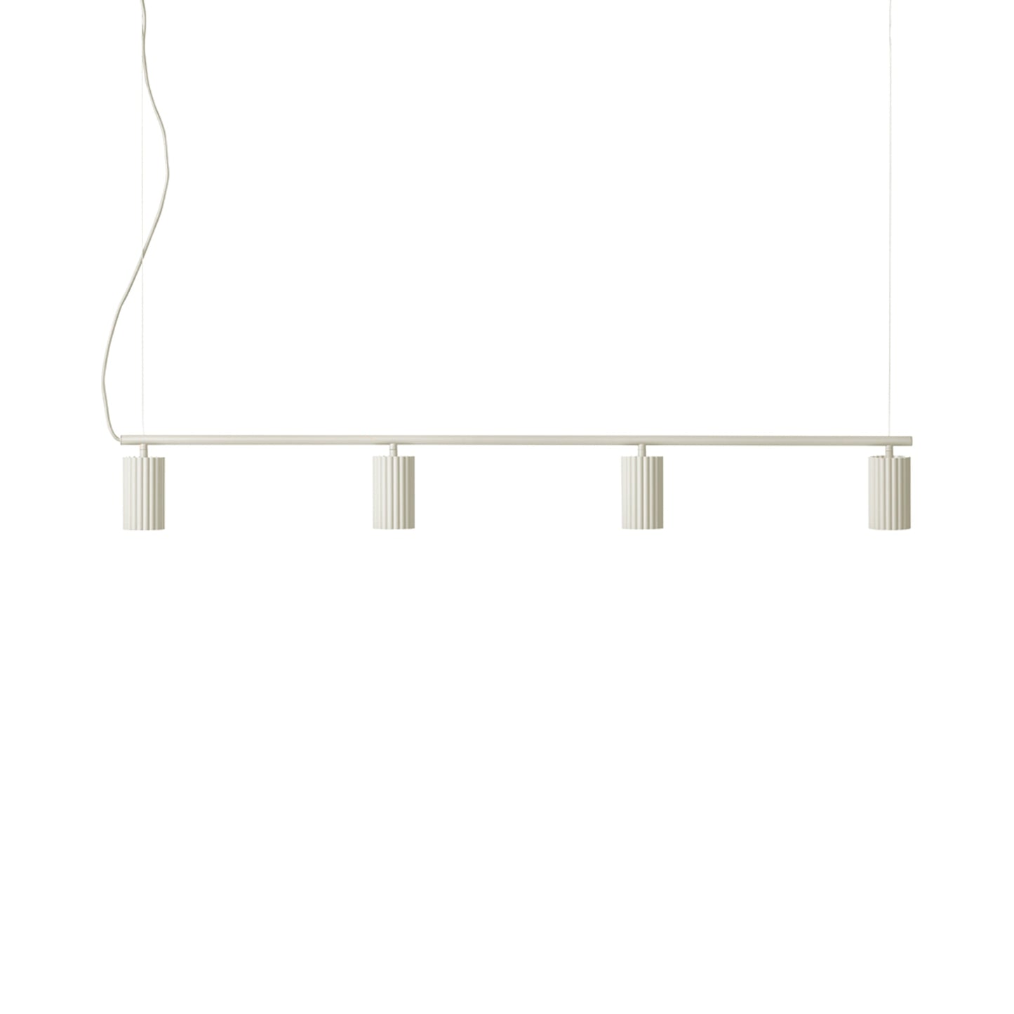 Donna Linear Pendant Light in Linen.