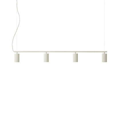 Donna Linear Pendant Light in Linen.