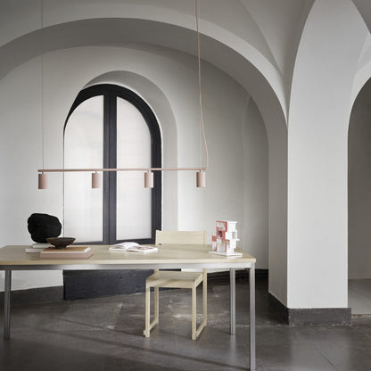 Donna Linear Pendant Light in living room.
