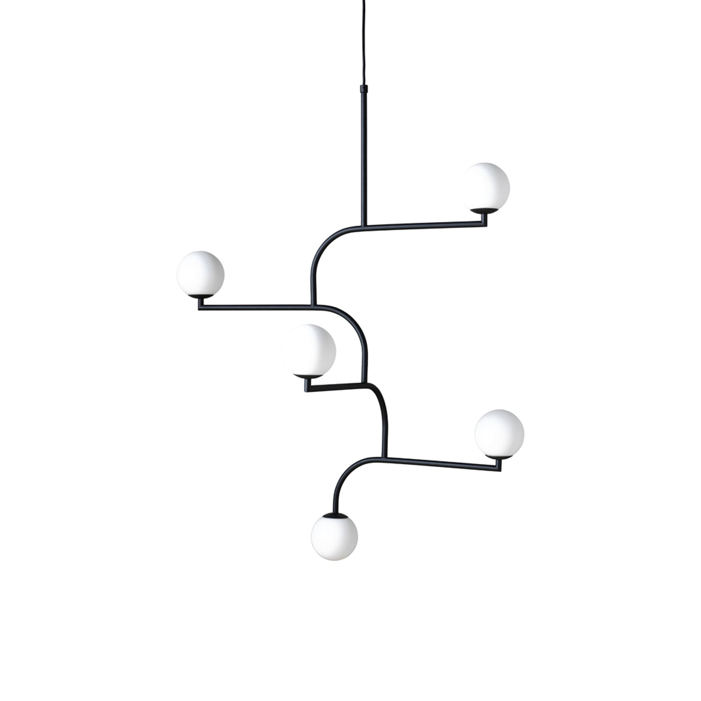 Mobil Pendant Light in Black (5-Light).