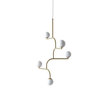 Mobil Pendant Light in Brass (5-Light).