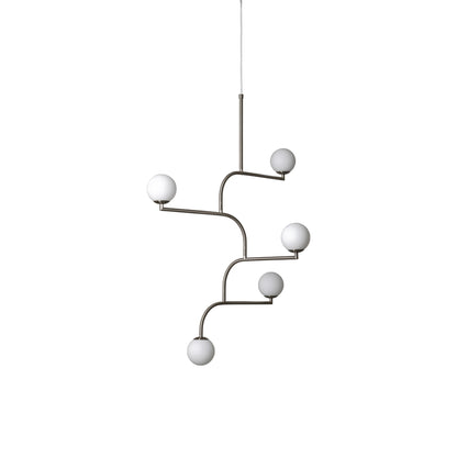 Mobil Pendant Light in Nickel (5-Light).