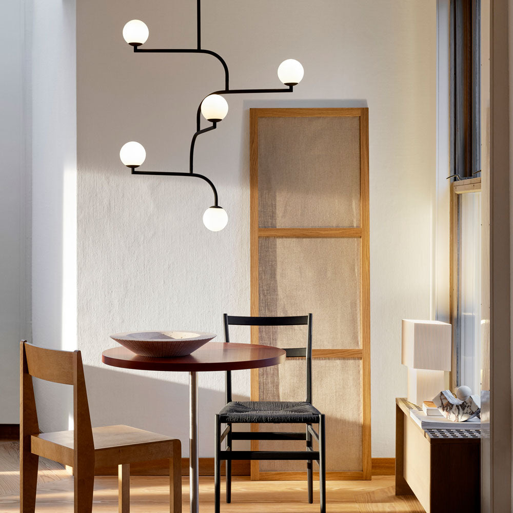 Mobil Pendant Light in living room.