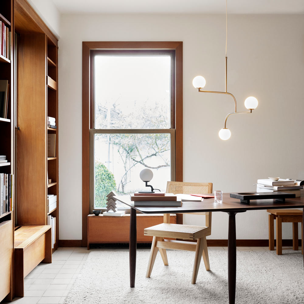 Mobil Table Lamp in reading room.