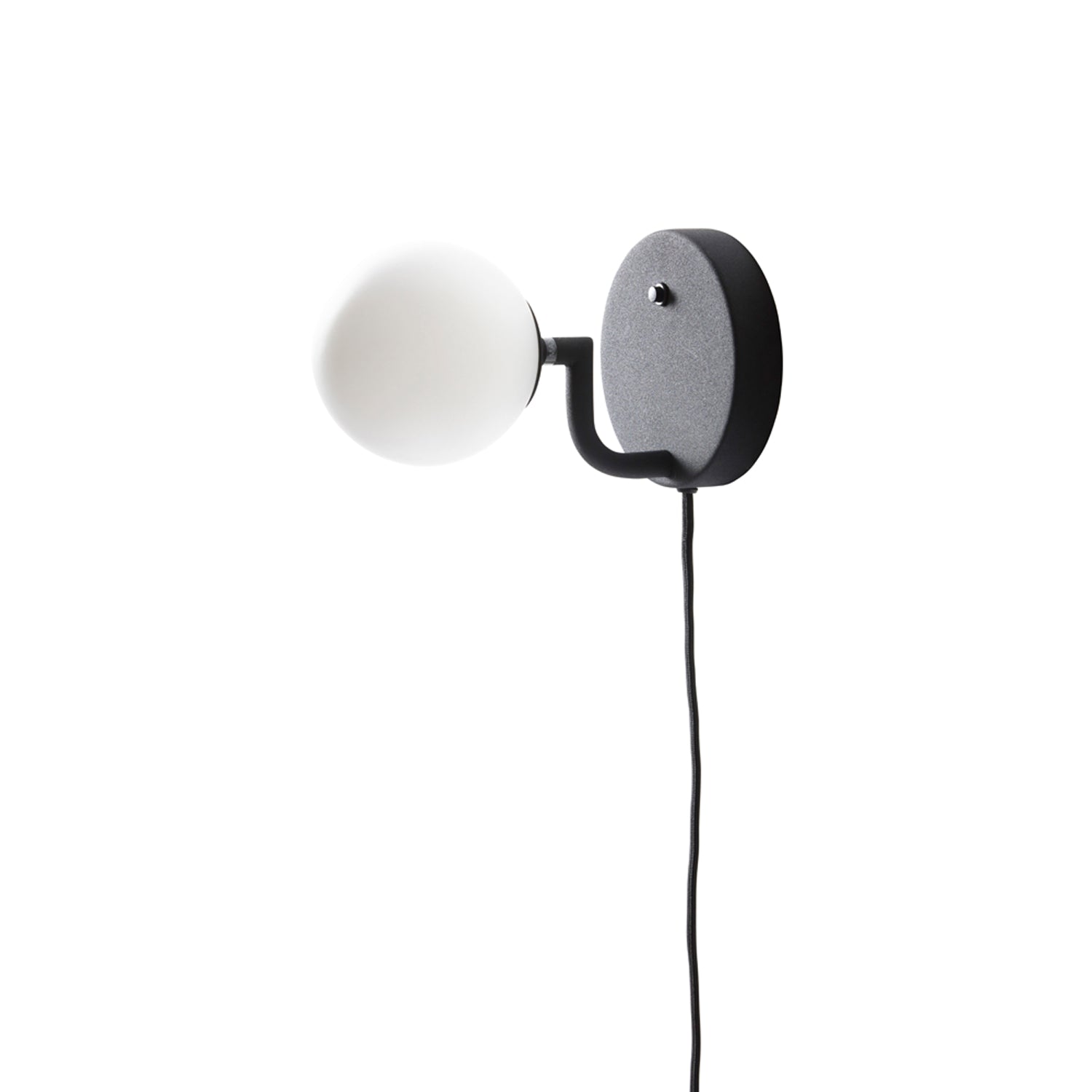 Mobil Wall Light in Black (Cable/Fixed Installation/Small).