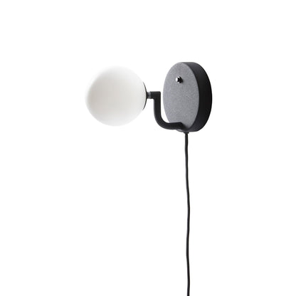 Mobil Wall Light in Black (Cable/Fixed Installation/Small).