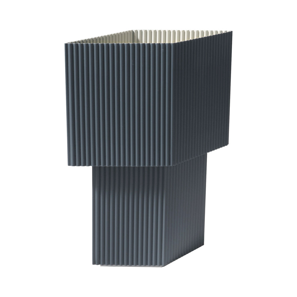 Romb Mini LED Rechargeable Table Lamp in Blue Stone.