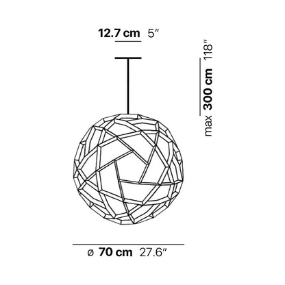 Havas Pendant Light - line drawing.