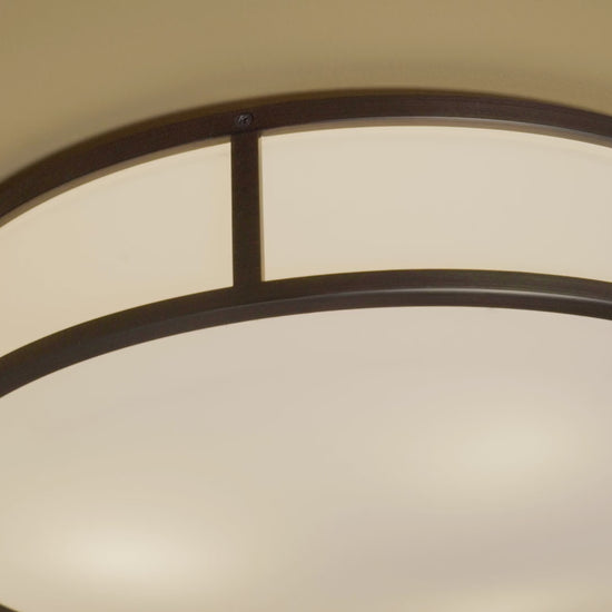 Mashiko Round Flush Mount Ceiling Light - Video.