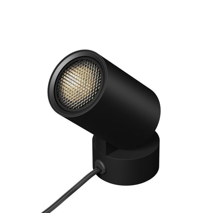 Big Shorty LED Adjustable Floor Lamp in Black.