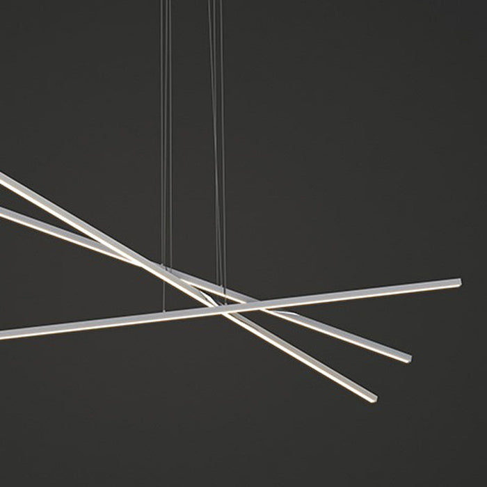 Pix Sticks Cirrus 3-Light 84-Inch LED Pendant Light in Detail.