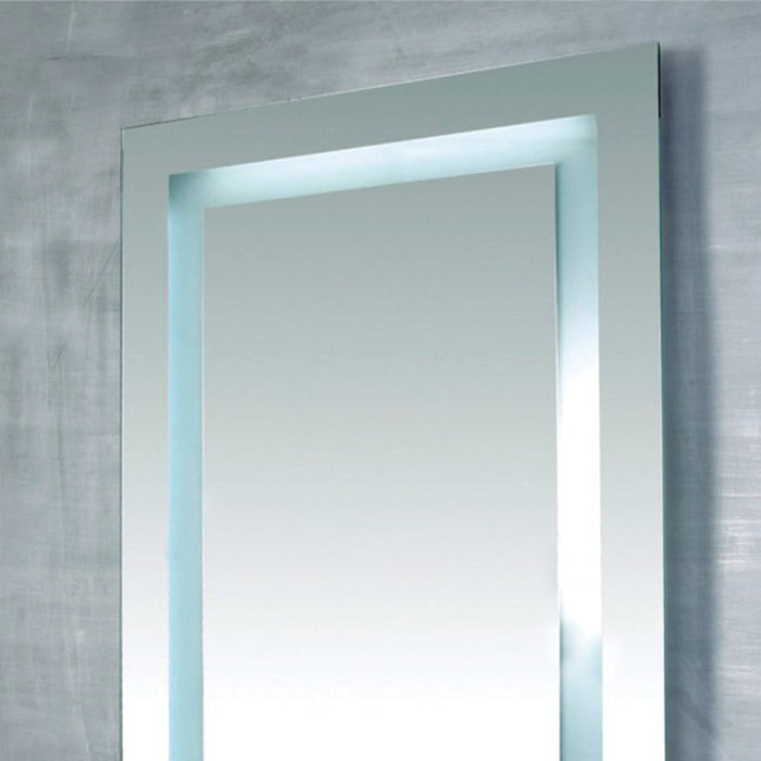 Plaza LED Surface Mounted Square Mirror in Detail.