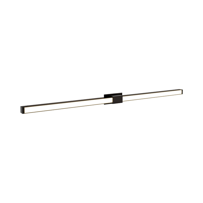 Tie Stix 2-Light 24-Inch LED Vanity Wall Light with Remote Power Supply in Antique Bronze (1" Rectangle).