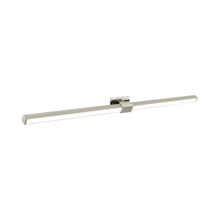 Tie Stix 2-Light Adjustable 24-Inch LED Vanity Wall Light with Remote Power in Satin Nickel (1" Rectangle ).