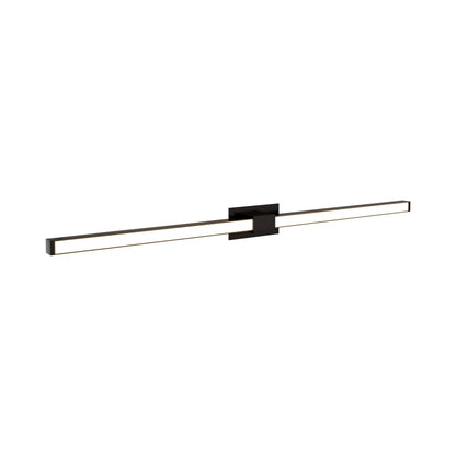 Tie Stix 2RE 2-Light LED Vanity Wall Light in Antique Bronze.