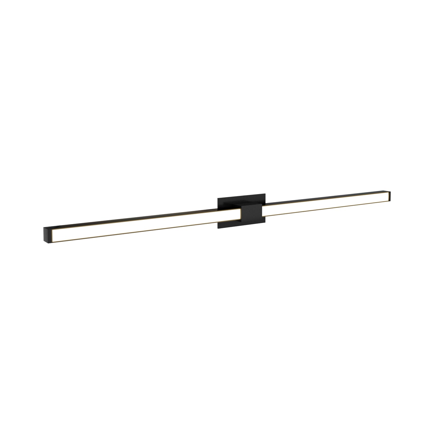 Tie Stix 2RE 2-Light LED Vanity Wall Light in Satin Black.