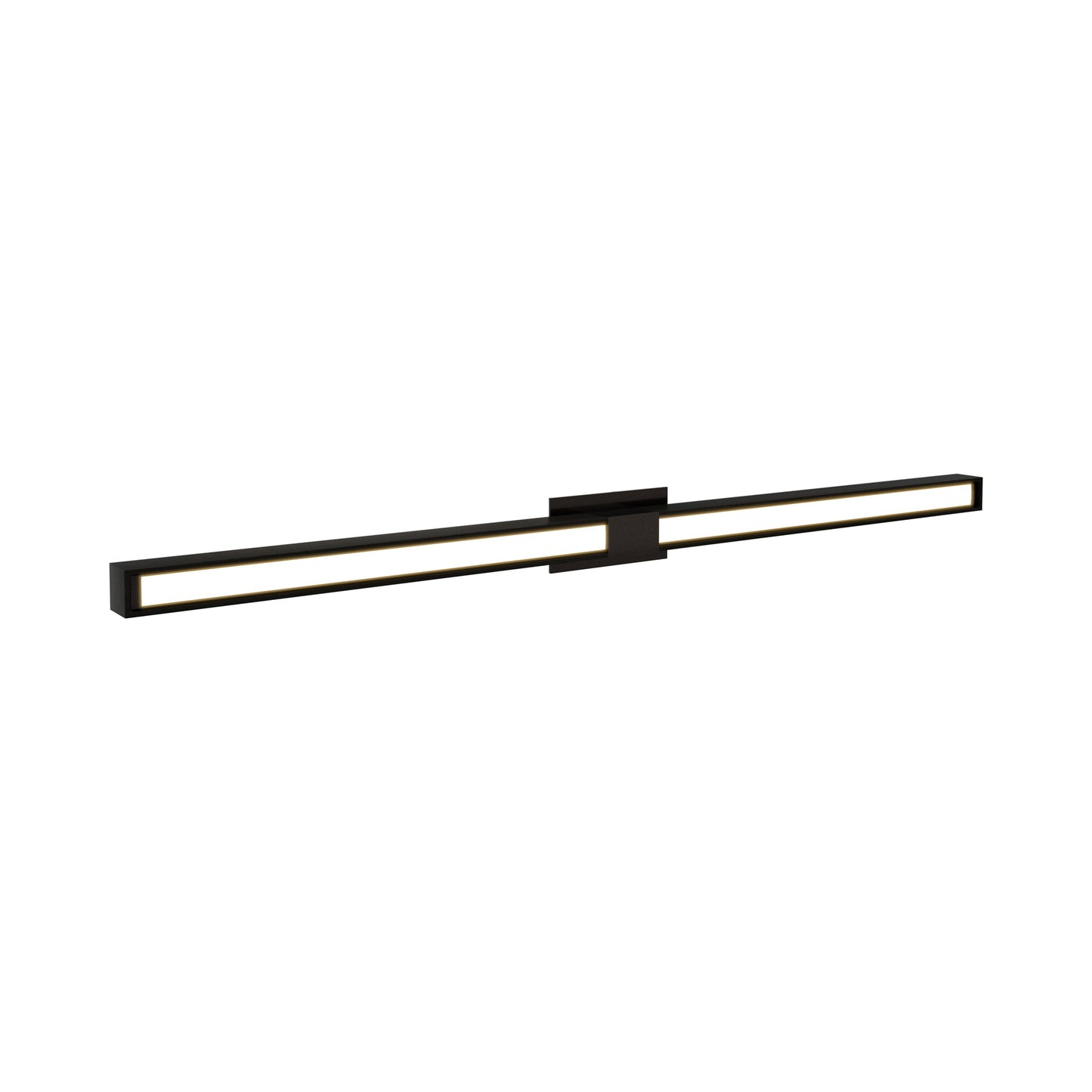 Tie Stix 2RE 2-Light LED Wood Vanity Wall Light in Antique Bronze/Wood Espresso.