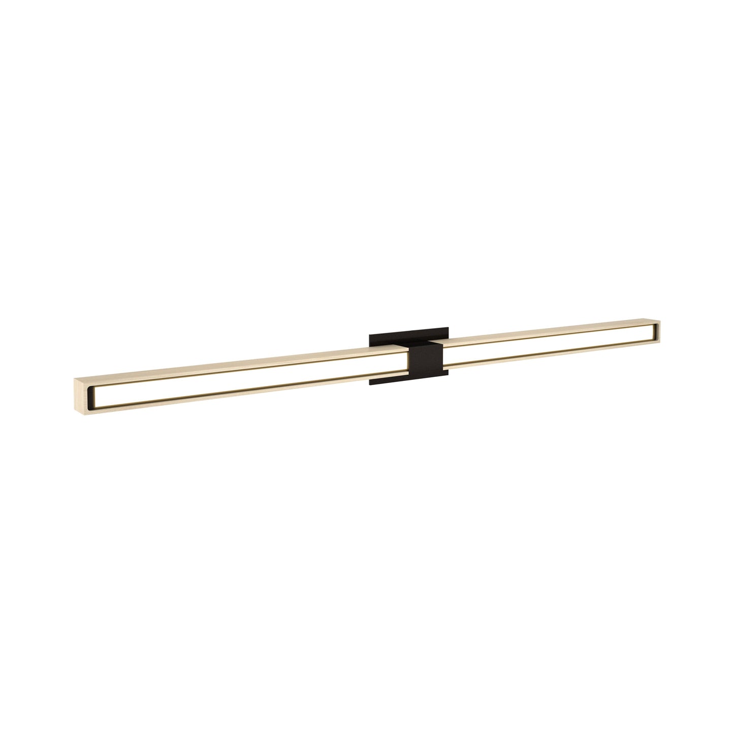 Tie Stix 2RE 2-Light LED Wood Vanity Wall Light in Antique Bronze/Wood Maple.