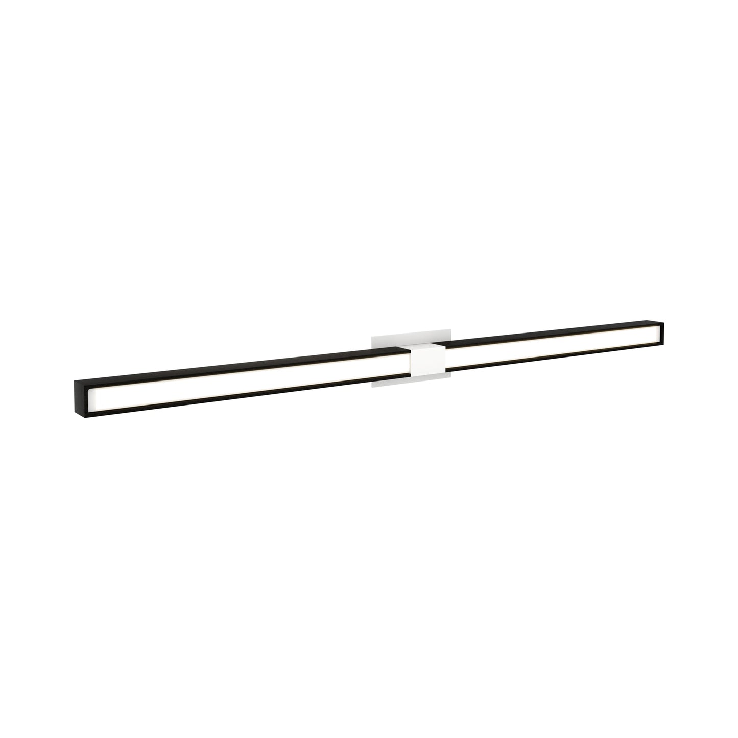 Tie Stix 2RE 2-Light LED Wood Vanity Wall Light in White/Wood Espresso.