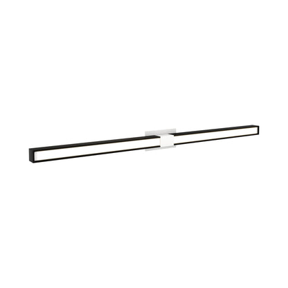 Tie Stix 2RE 2-Light LED Wood Vanity Wall Light in White/Wood Espresso.