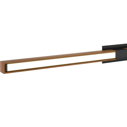 Tie Stix 2RE 2-Light LED Wood Vanity Wall Light in Detail.
