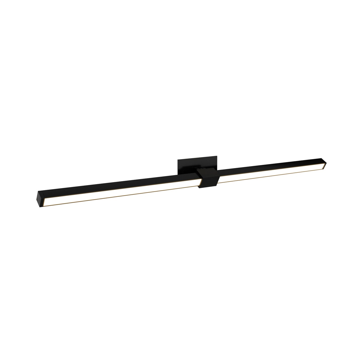 Tie Stix 2RE Adjustable 2-Light LED Vanity Wall Light in Satin Black.