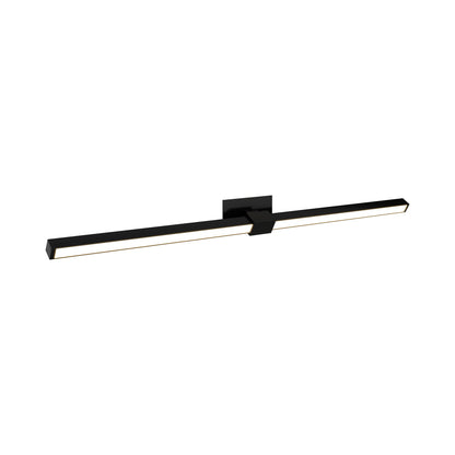Tie Stix 2RE Adjustable 2-Light LED Vanity Wall Light in Satin Black.