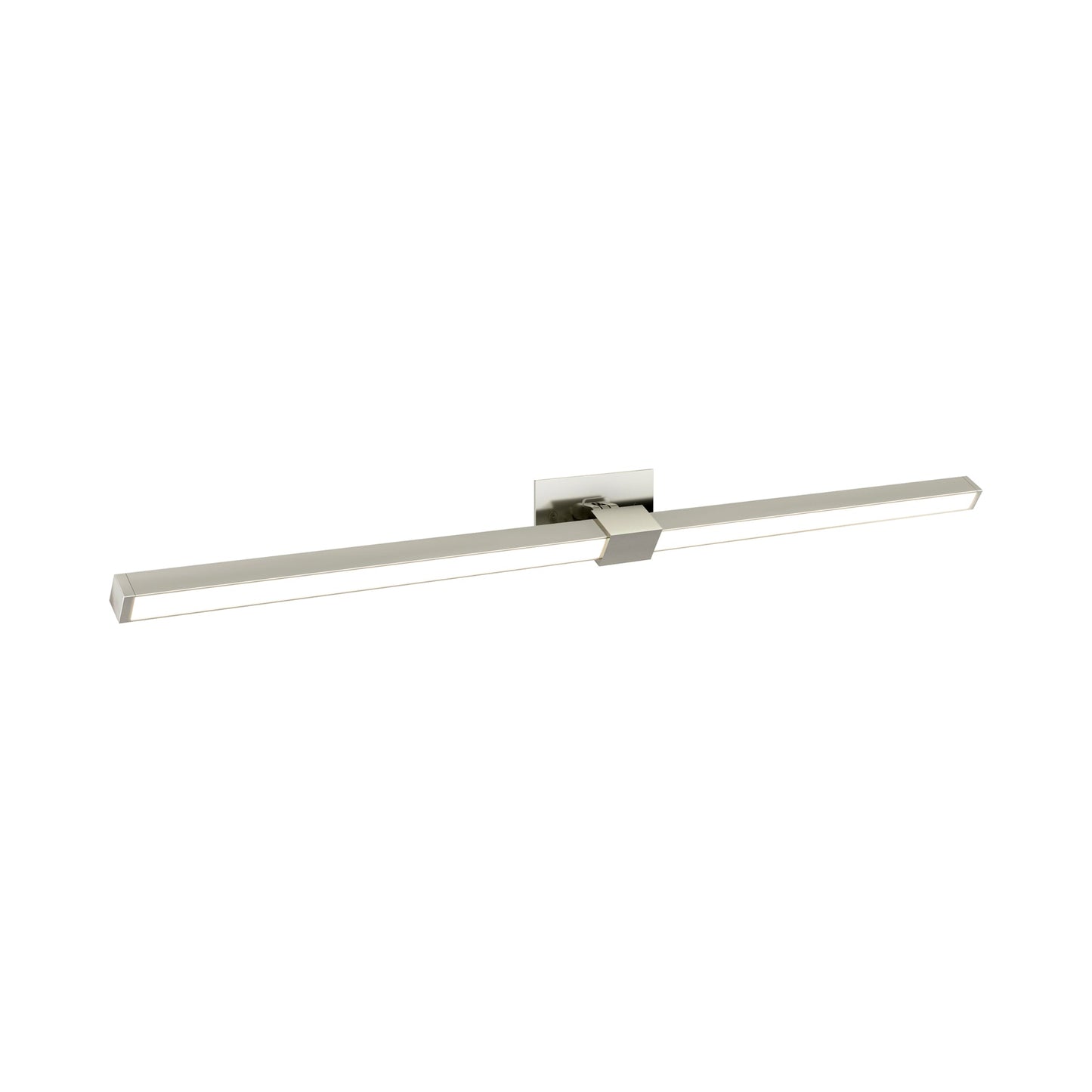 Tie Stix 2RE Adjustable 2-Light LED Vanity Wall Light in Satin Nickel.