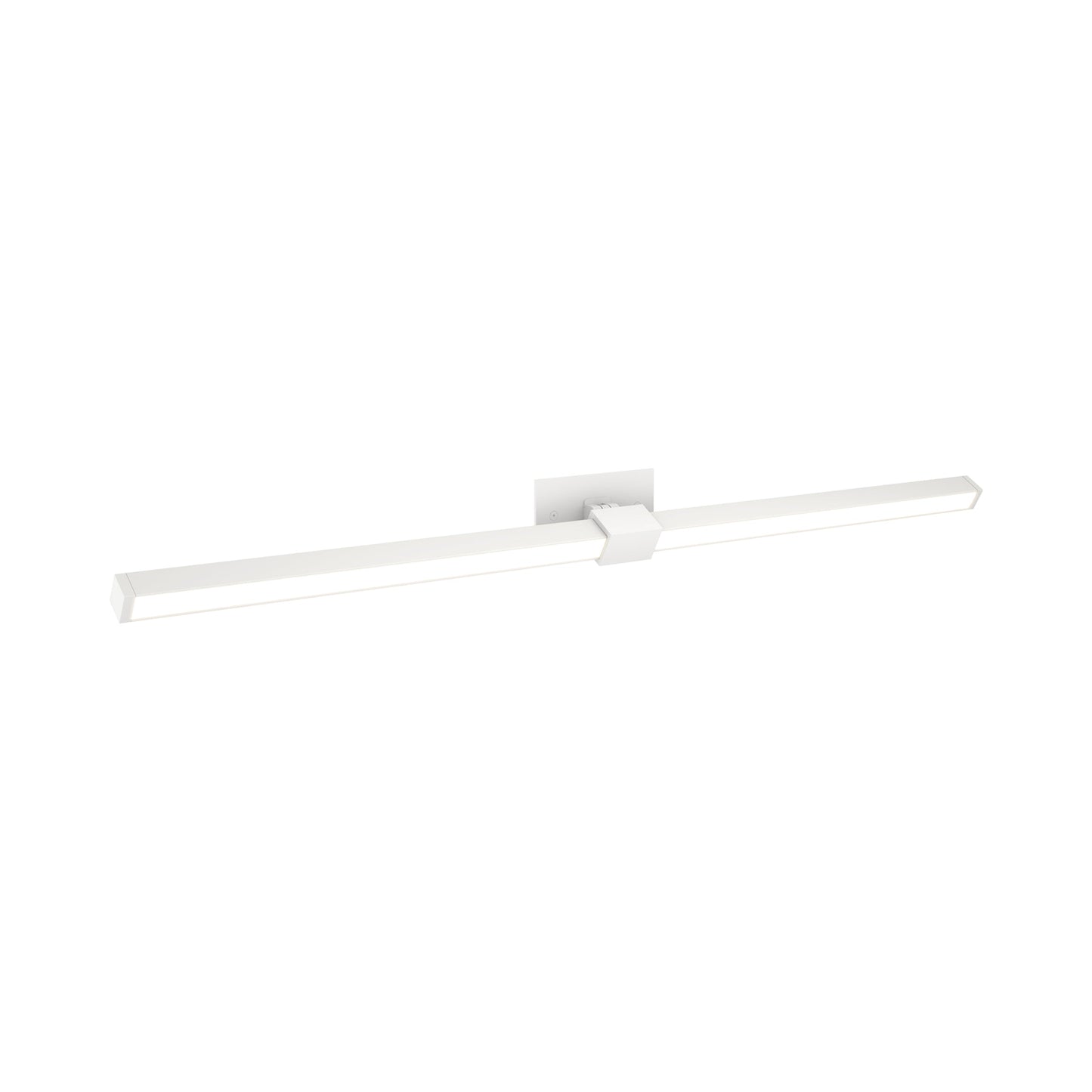 Tie Stix 2RE Adjustable 2-Light LED Vanity Wall Light in White.