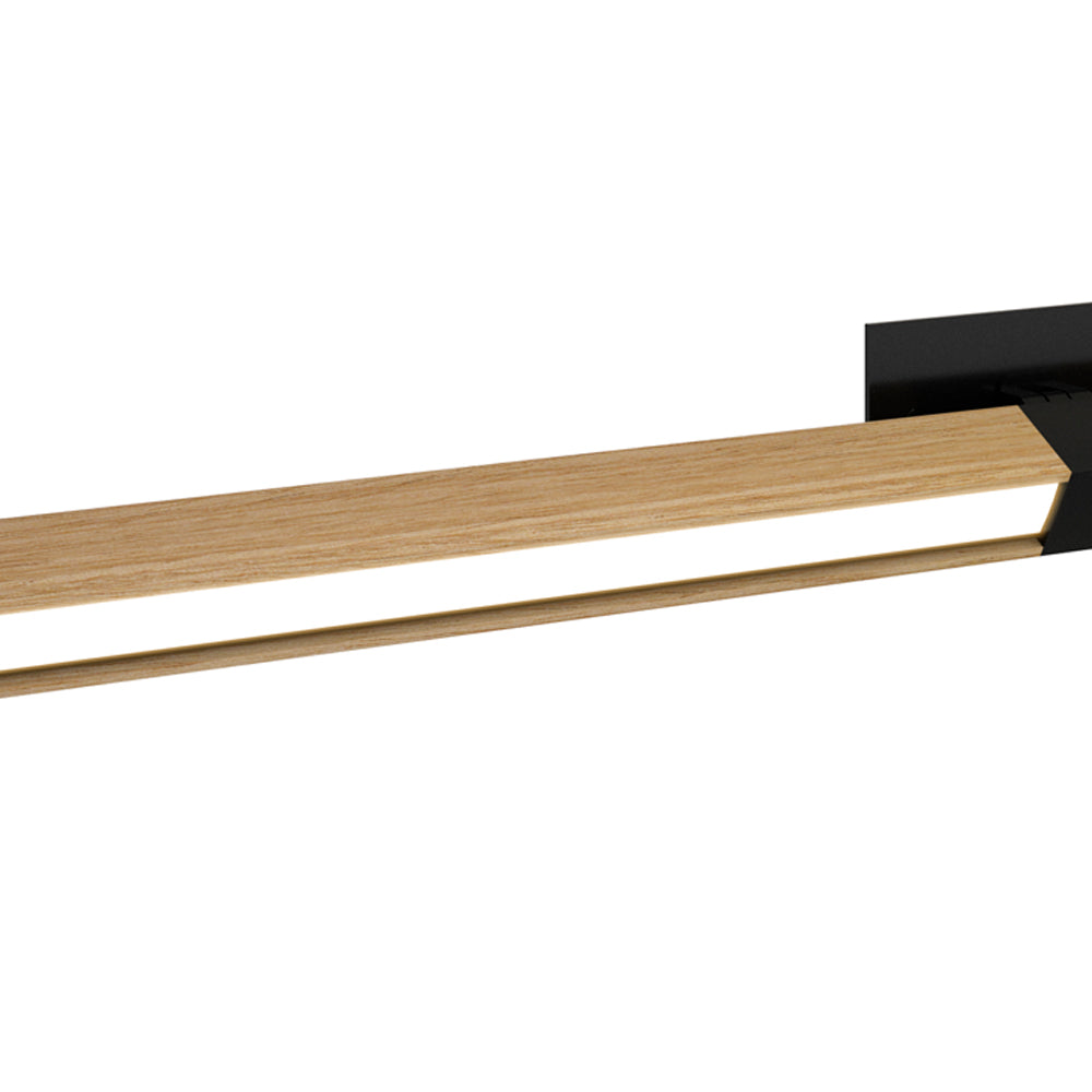 Tie Stix 2RE Adjustable 2-Light LED Wood Vanity Wall Light in Detail.