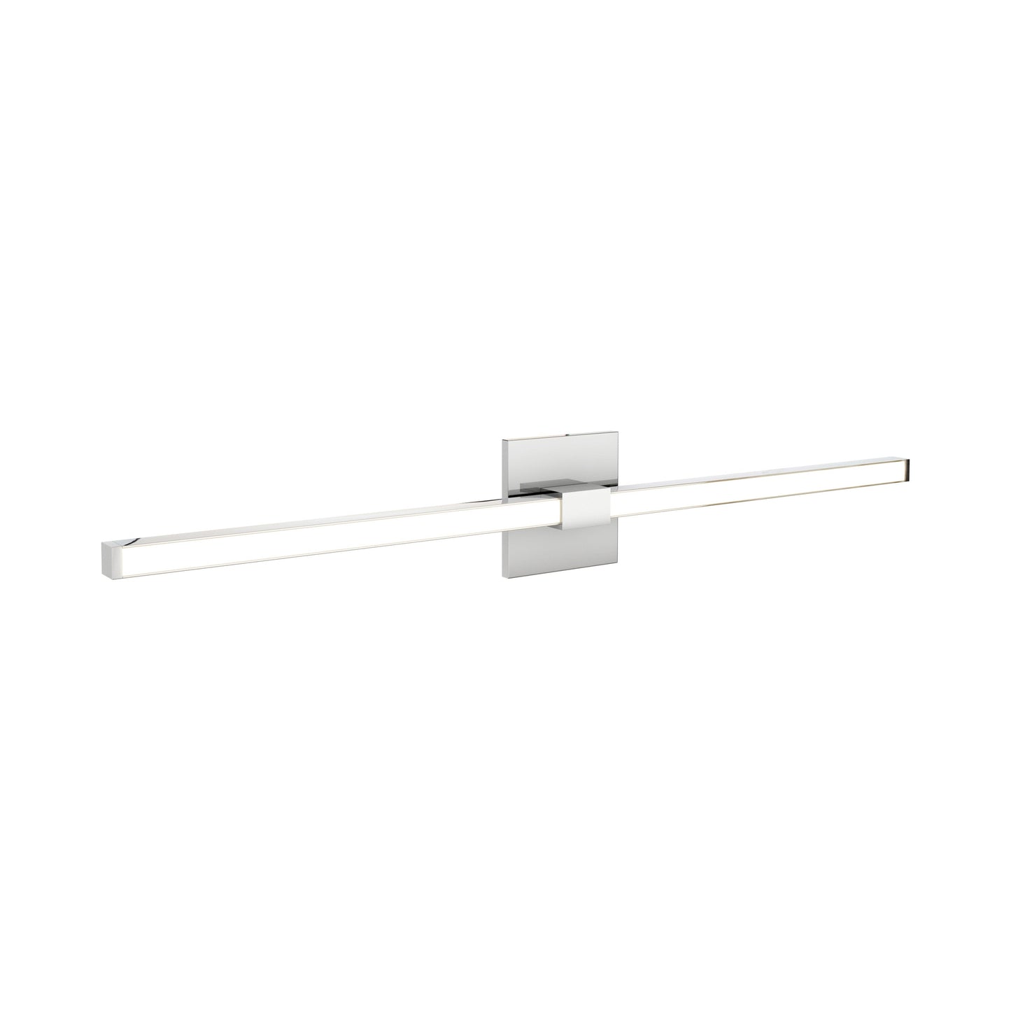 Tie Stix 4SQ 2-Light LED Vanity Wall Light in Chrome.