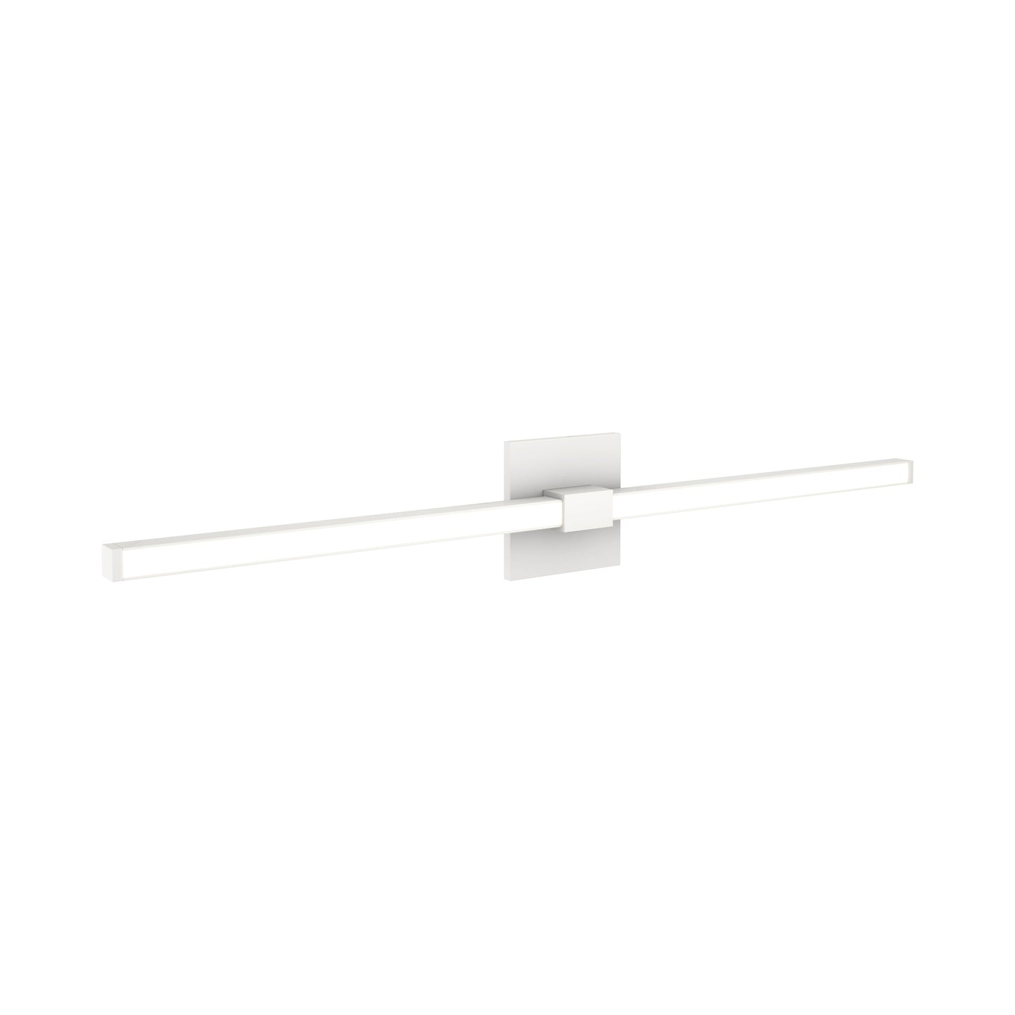 Tie Stix 4SQ 2-Light LED Vanity Wall Light in White.