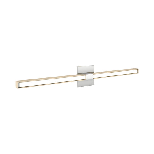 Tie Stix 4SQ 2-Light LED Wood Vanity Wall Light.