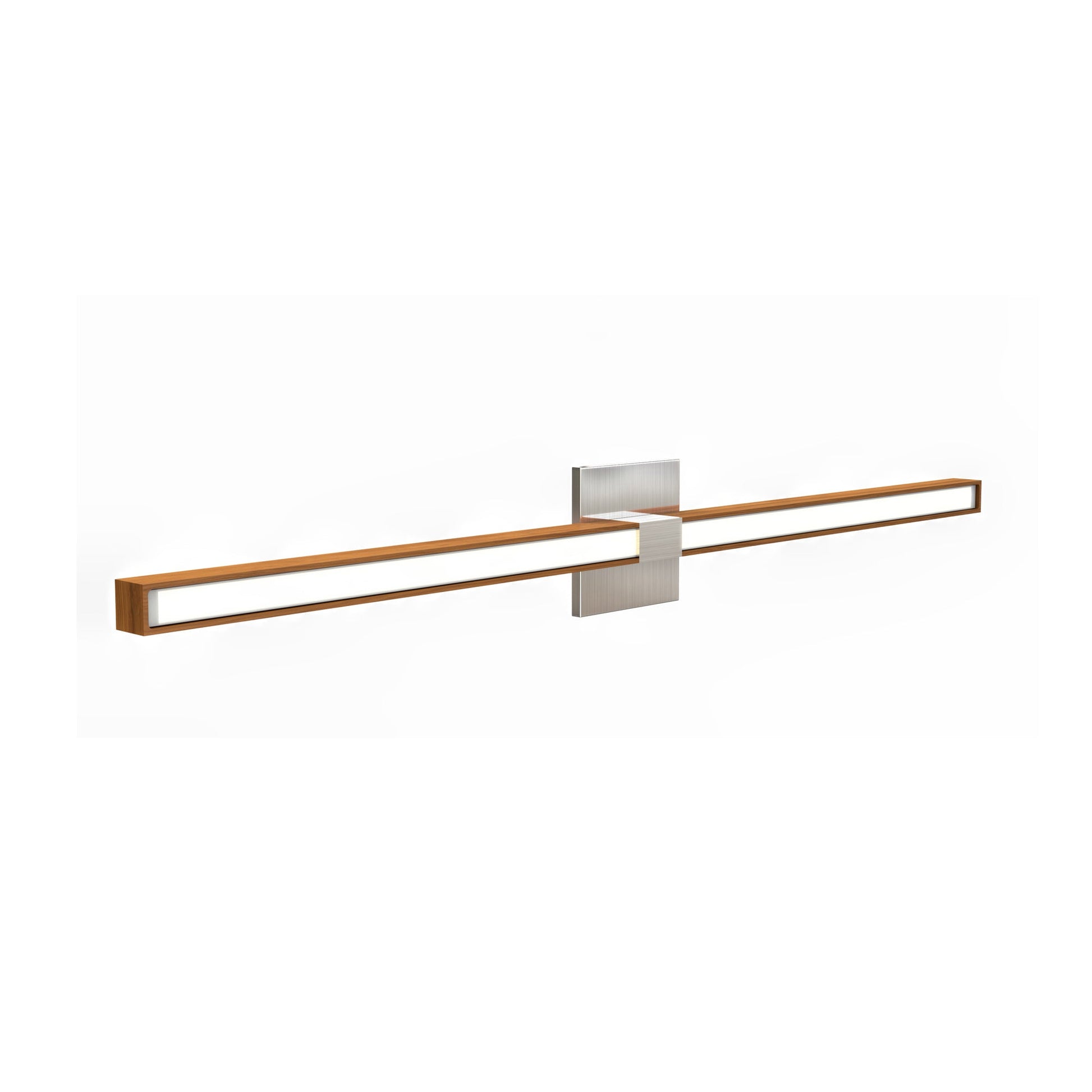 Tie Stix 4SQ 2-Light LED Wood Vanity Wall Light in Detail.