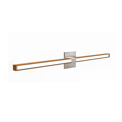 Tie Stix 4SQ 2-Light LED Wood Vanity Wall Light in Detail.