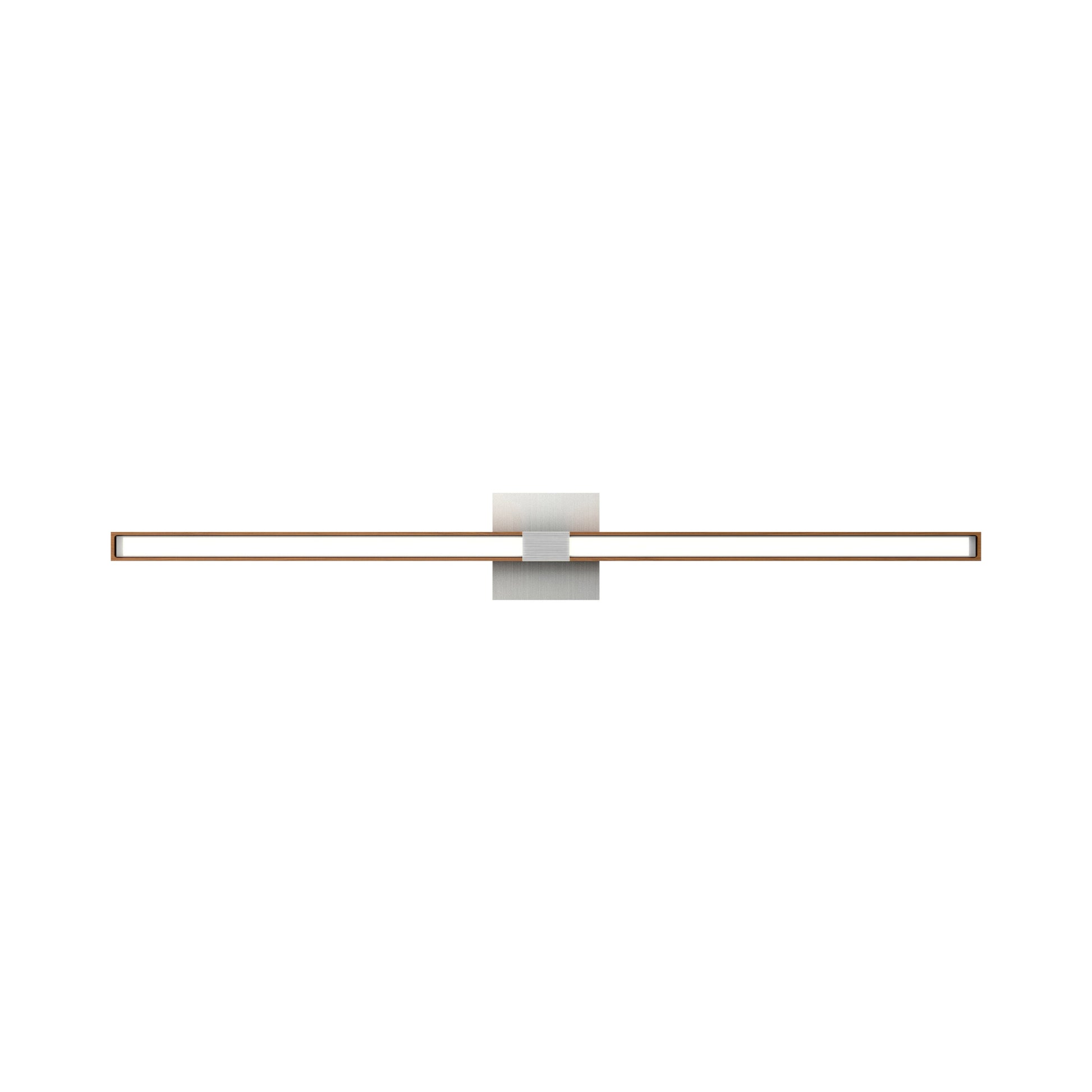 Tie Stix 4SQ 2-Light LED Wood Vanity Wall Light in Detail.