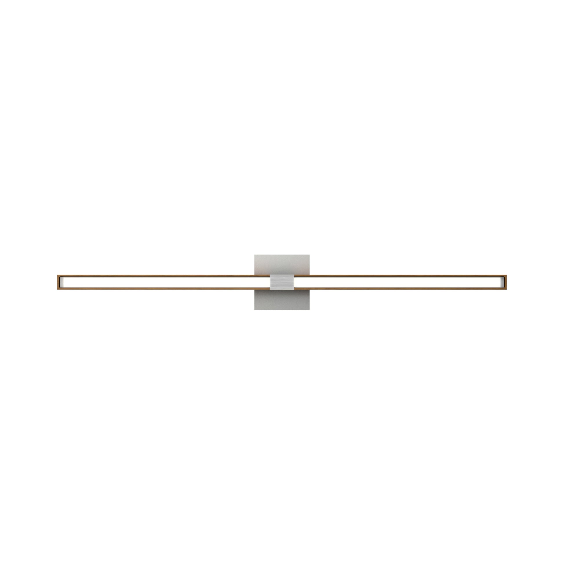 Tie Stix 4SQ 2-Light LED Wood Vanity Wall Light in Detail.
