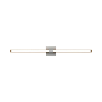 Tie Stix 4SQ 2-Light LED Wood Vanity Wall Light in Detail.
