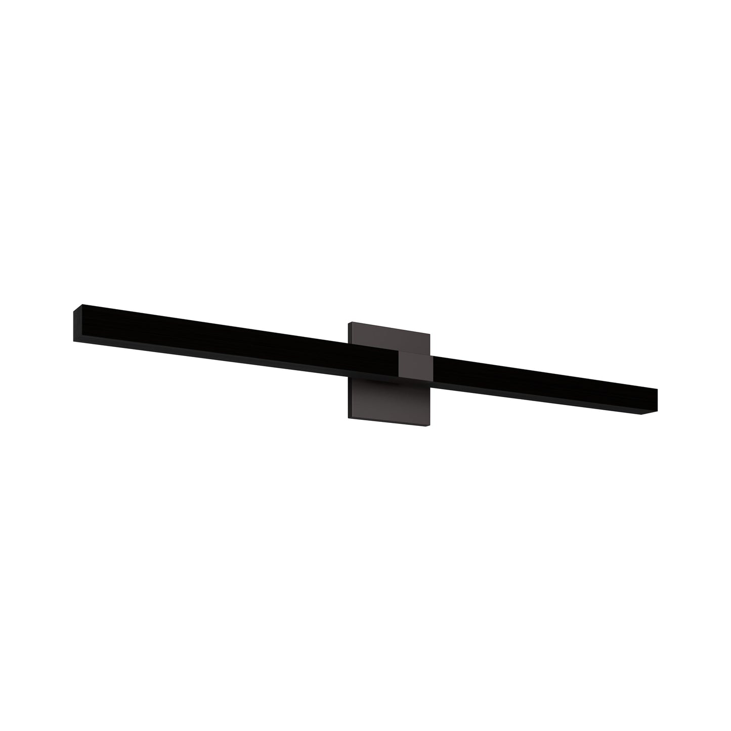 Tie Stix 4SQ Adjustable 2-Light LED Wood Vanity Wall Light in Antique Bronze/Wood Espresso.