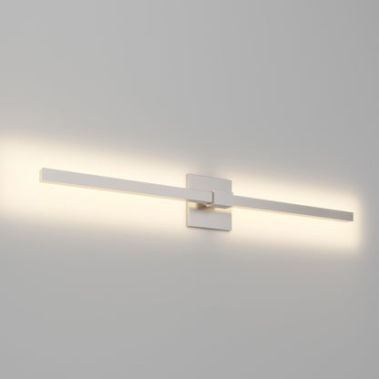 Tie Stix 4SQ Adjustable 2-Light LED Wood Vanity Wall Light in Detail.