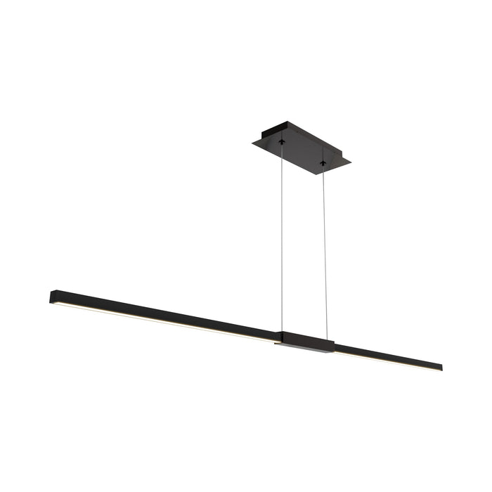 Tie Stix Center Feed Antique Bronze/Satin Black LED Linear Pendant Light (48-Inch/2700K/5W).