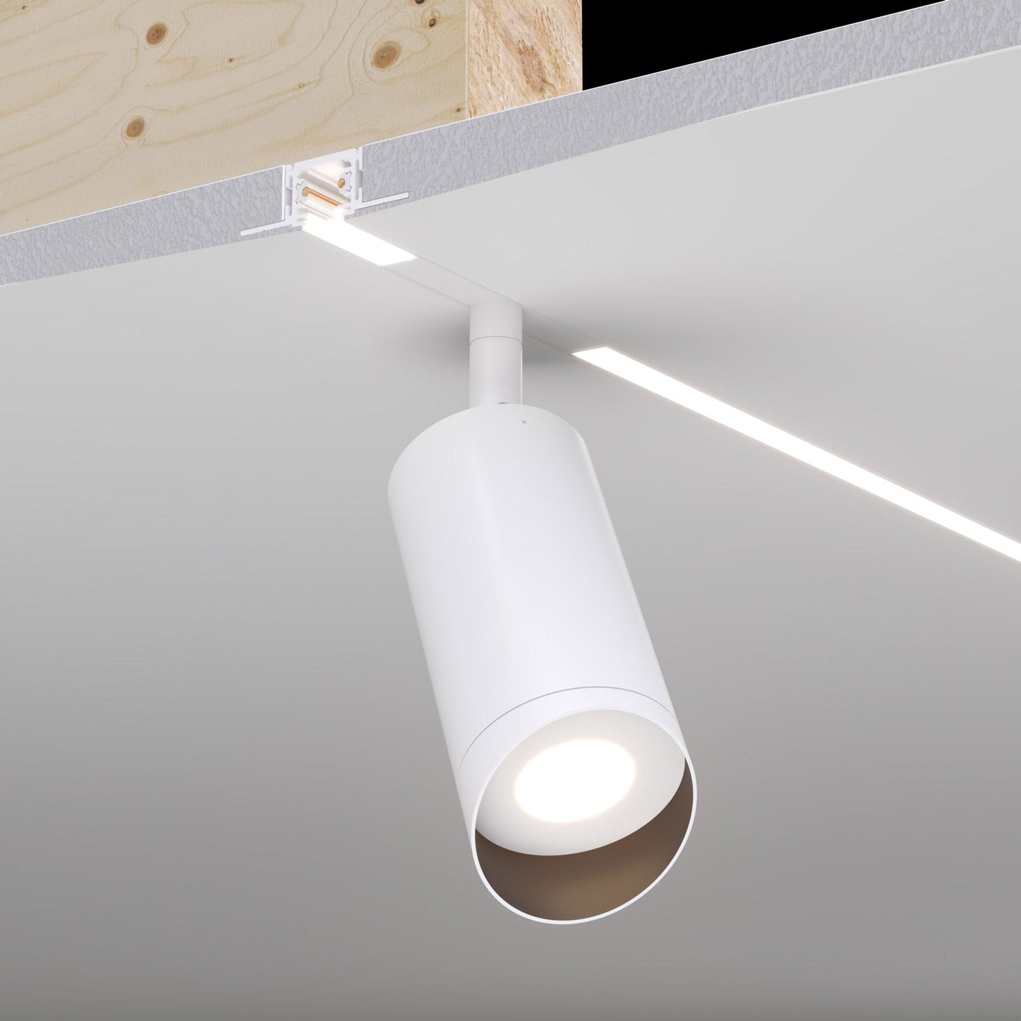 Tubo Wall Wash LED Track Head in Detail.