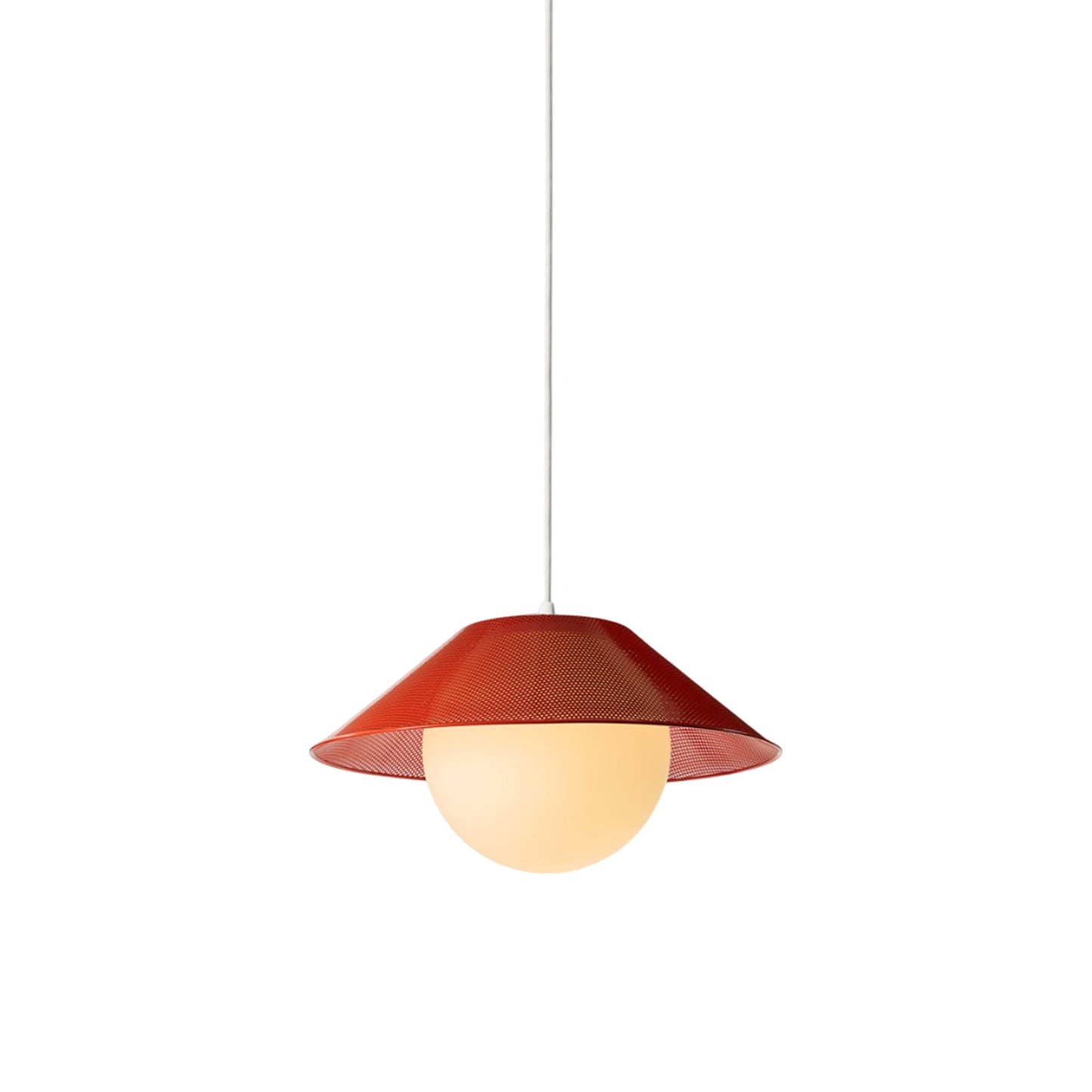 Akoya LED Pendant Light in Vermilion (16-Inch).