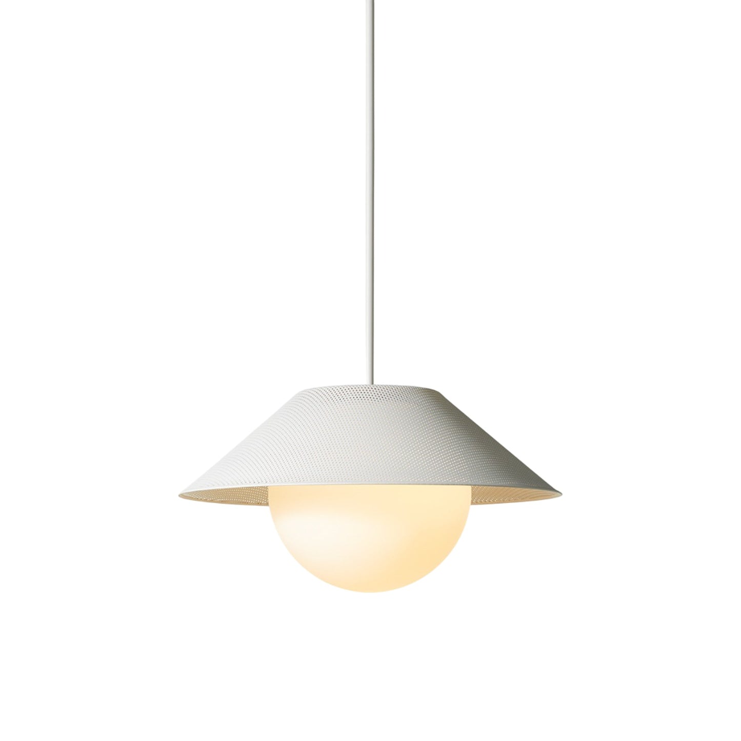Akoya LED Pendant Light in Matte White (22-Inch).
