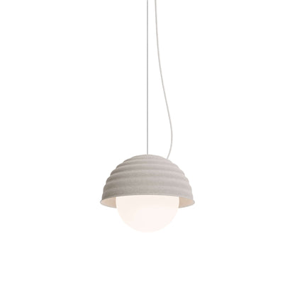 Bon LED Pendant Light in Sand Felt (Small).